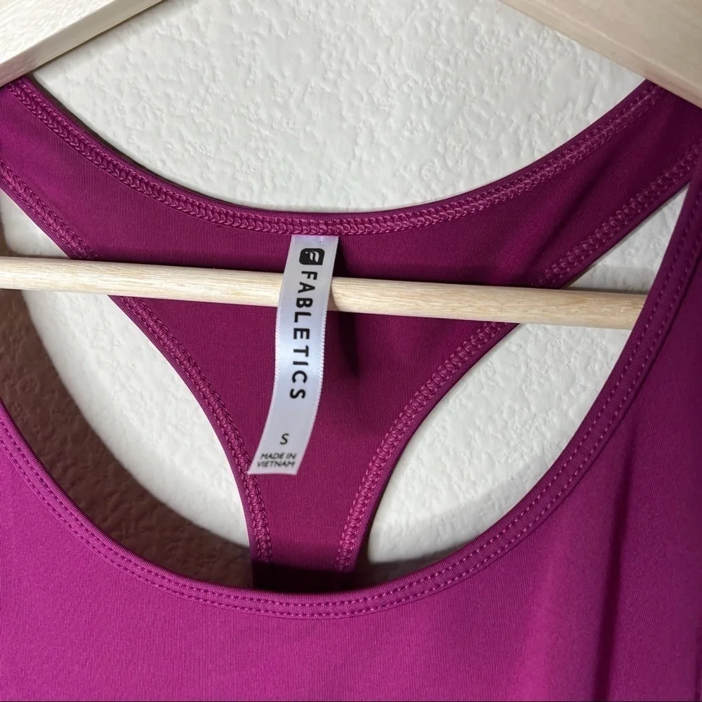Fabletics Tank Top Burgundy Small
